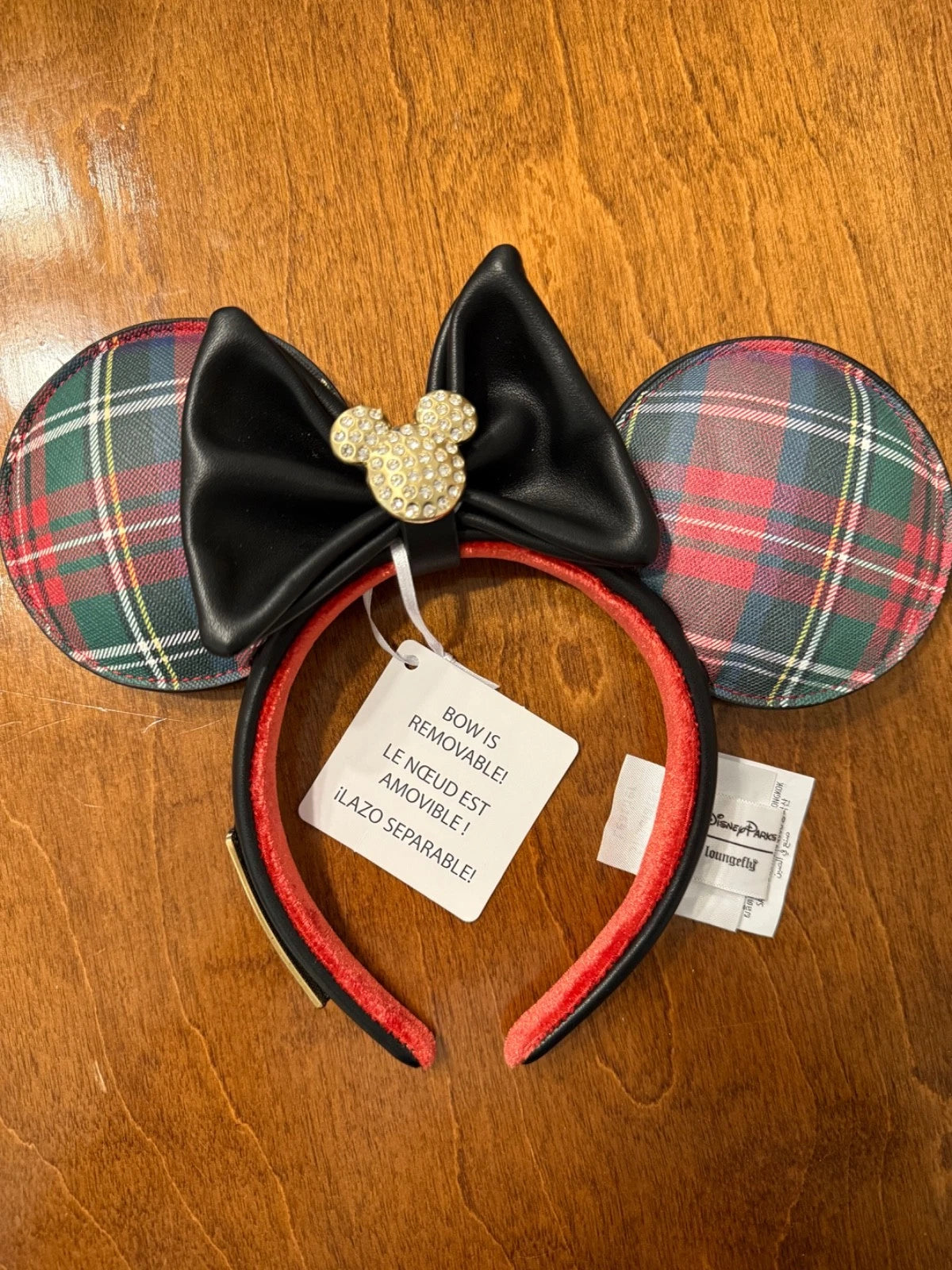 2025 Disney Exclusive VIP  Loungefly Mickey/Minnie Mouse Ears (Removable Bow)